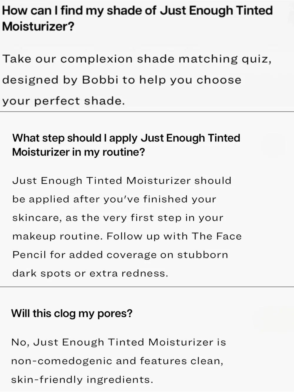 Jones Road - Just Enough Tinted Moisturizer, Full Size, Shade- Ivory